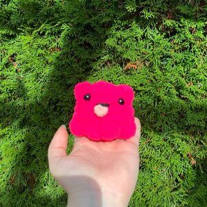 FREE WITH BUNDLE - Small Silly Frog Crochet Plush